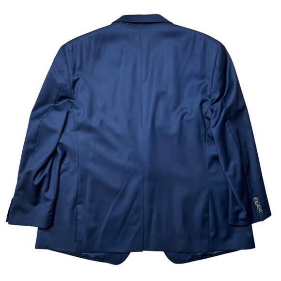 Joseph & Feiss Gold Executive Fit Blazer 50R Navy Blue 100% Wool Sport Coat - Picture 5 of 11